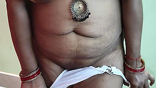 Indian bbw wife show her figure