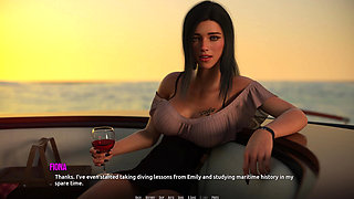 Dominos Beach 16 John First Date Fiona Boat Ocean Sunset Sfw