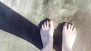 Beach Feet Teasing