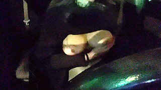 Italian Horny Big Tits Artemisia Love Driving Around at Night and Showing Her Big Juicy Boobs for You