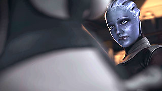 Liara and Eva Futa Sex on a Spaceship - 3D Sci-fi Animation