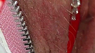 Mature Slut Drenches Pants in Hot Piss Flood