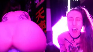 Tight sweet clit and ass solo toy fun