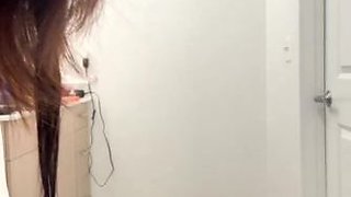 Busty BBW Brunette Pawg with hairy pussy - Big tits, fat ass, solo masturbation with toy