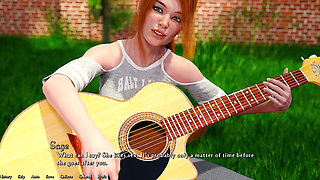 Being a Dik - Going to the Next Step with Cheating Busty Red Head While Learning Her How to Finger Play the Guitar