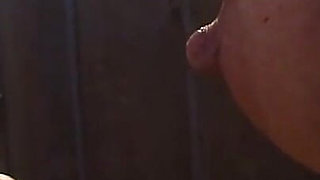 Humiliating masked tits squeezing