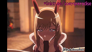 A special Christmas gift: a blowjob and wild sex.