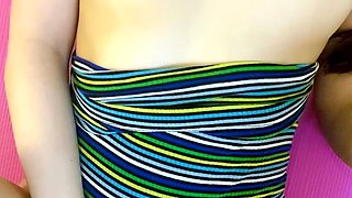 Beauty small tit amateur teen masturbating her shaved pussy