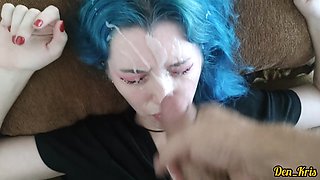 Experience raw youthful passion with a face-focused intimate eruption