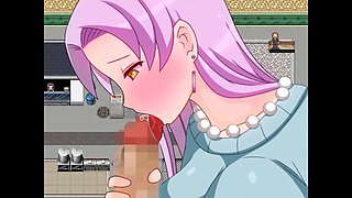 Investigator babe deals with sounds in the NET cafe