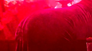 Big boobs mature Redhead MILF strip nude