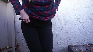 Tight sweet clit and ass solo toy fun