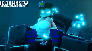 Hard Anal Fucking with Jenny and Warden Minecraft Animation