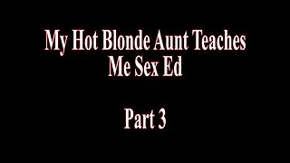 Sexy Blonde Teacher Gives Me Hardcore Sex Lessons - Misty Meaner