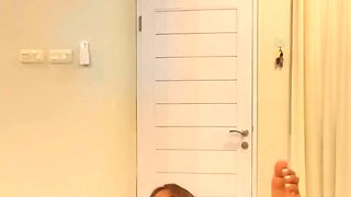 Bondage fetish solo toying hussy