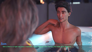 Awam Sophia Real Fuck - How Far Will Sophia Go with Sam? Part 1: From the Party to the Backyard Jacuzzi