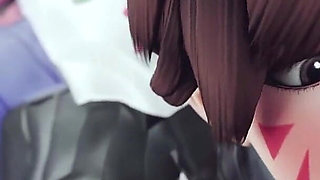 Receiving Enormous Facial After Intense Anal Cumshot Her Throat