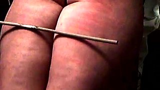A caning for a very naughty lady