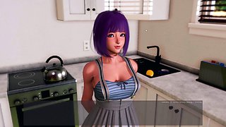 Japanese schoolgirl in a peep show performance