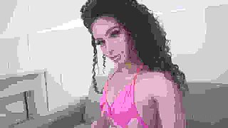 Exotic Brazilian Beauty, Bruna Santos First Ever Double Anal