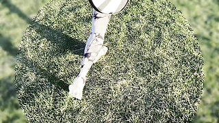 Dickflash Public Tennis, Cum Inside Random Girl Because She Loose Game. Big Dick. Bigmax8inch