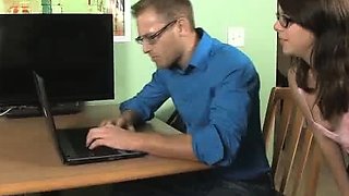 Teen slut Jennifer Bliss is a webcam model, but when her
