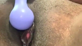 Butt Plug Deep in My Arse Still My Clit Pounding My Pussy with Dildo