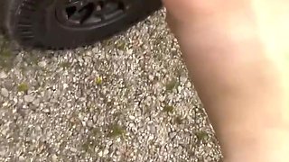 Risky Outdoor Standing Fuck Stuffs Slim Thick Tattooed Hooker Full Of Cock Compilation