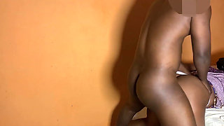 Ebony African Teen Alone with Her Stepdaddy's Friend
