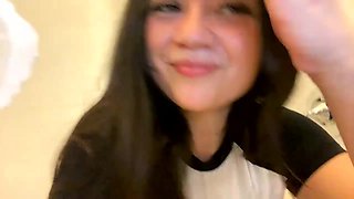 Teenage beauty captivates with daring bath passion in thrilling homemade play