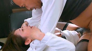 Married Secretary, Sweat And Kissing In The CEO's Office -