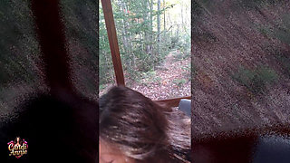 Great Fun POV Forest Fuck and Cum Swallow - Candi Annie