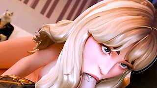 Sabrina being a public slut - fortnite animation