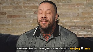 Brunette Catherine Knight Deepthroats Rob Diesels Big Cock, Swallows Every Drop Before Taking Hard Anal Pounding