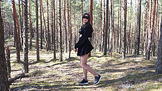 Teasing You Out in the Woods Before I Give You Some Good Head and Swallow Cum