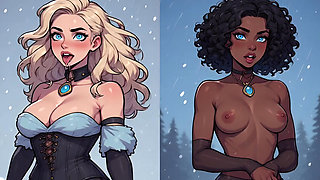 Gorgeous Afro Women in the Cold of Winter, Hentai, artificial intelligence, animation, uncensored