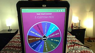 Non stop blonde with big boobs cock jerks off on the bed