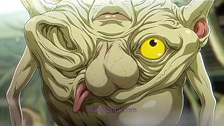 Raven Hardcore Sex Outdoors Creampied by Swamp Alien