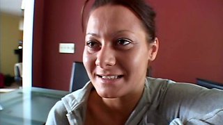 Shy brunette homemade amateur webcam teen