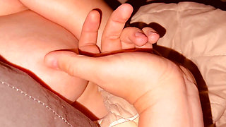 A Friend Jerked off to Herself and Me. Cum on Her Tits