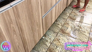 Wifebucket Amateurs - We were in the kitchen to fix breakfast, but ended up fucking