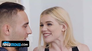 Nikki jiggly and her step-twin step-sister are so close they don't mind sharing a bf