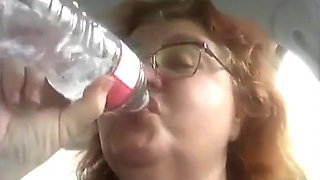 Naughty Nurse Vicki Vapes in Her Car After