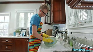 Little Teenage Bailey Base Rimjobs Her Nerdy Roomate 'Jimm