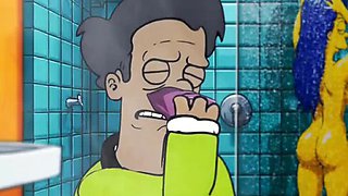Indian MILF Farting in Rain - Simpson Parody Cartoon Porn with Octopussy