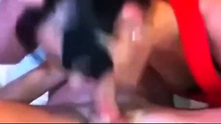 Masked MILF Gives Intense Blowjob