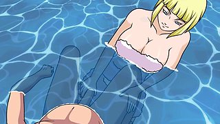 Naruto - Ninja Naruto Trainer - Part 47 - Samui Handjob in the Pool by Loveskysanx