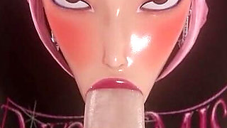 [kpop Demon Hunters] Mira Sloppy Blowjob 3D Animation