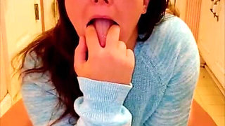 I Fucked Myself with My 18f Sex Slave Watching and She Was Being so Naughty