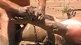 Julie Fucked Like a Mud Pig - Dress Destroyed, Lingerie, Pounded, Hogtied, Face in the Mud